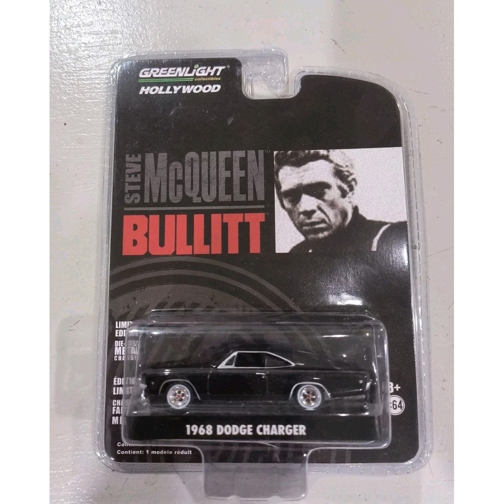 GREENLIGHT Hollywood Steve McQueen BULLITT 1968 Dodge Charger Diecast Car #44741